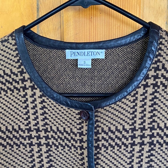 Pendleton Tan and Black Checkered Blazer - Picture 2 of 5